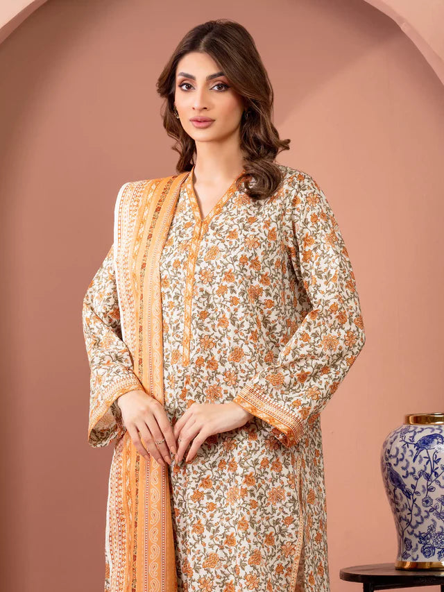 3 Piece - Embroidered Lawn Suit