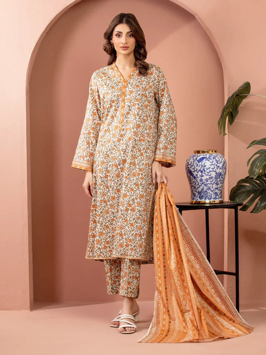 3 Piece - Embroidered Lawn Suit